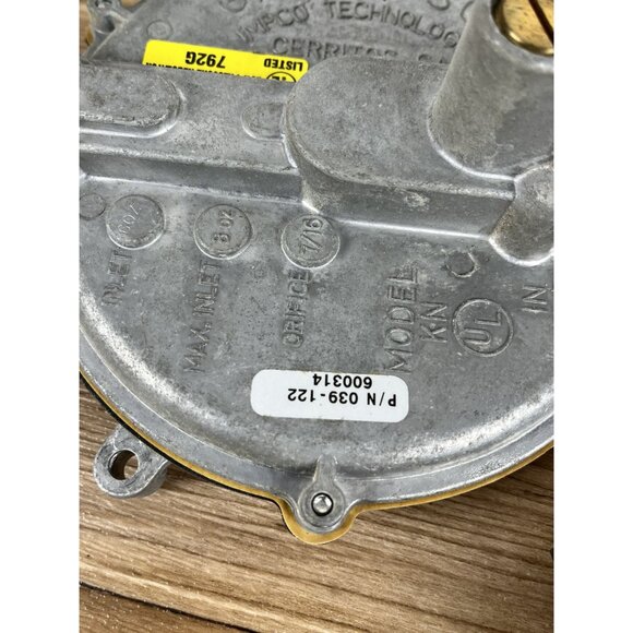 Garretson Impco Model KN Low Pressure Regulator 039-122 LPG Generator Engine LP - Picture 5 of 9